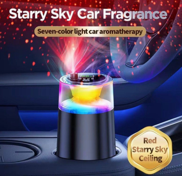 خوشبو کننده هوشمند خودرو مکس ول مدل Aura Scent با نور RGB و افکت مه ابری