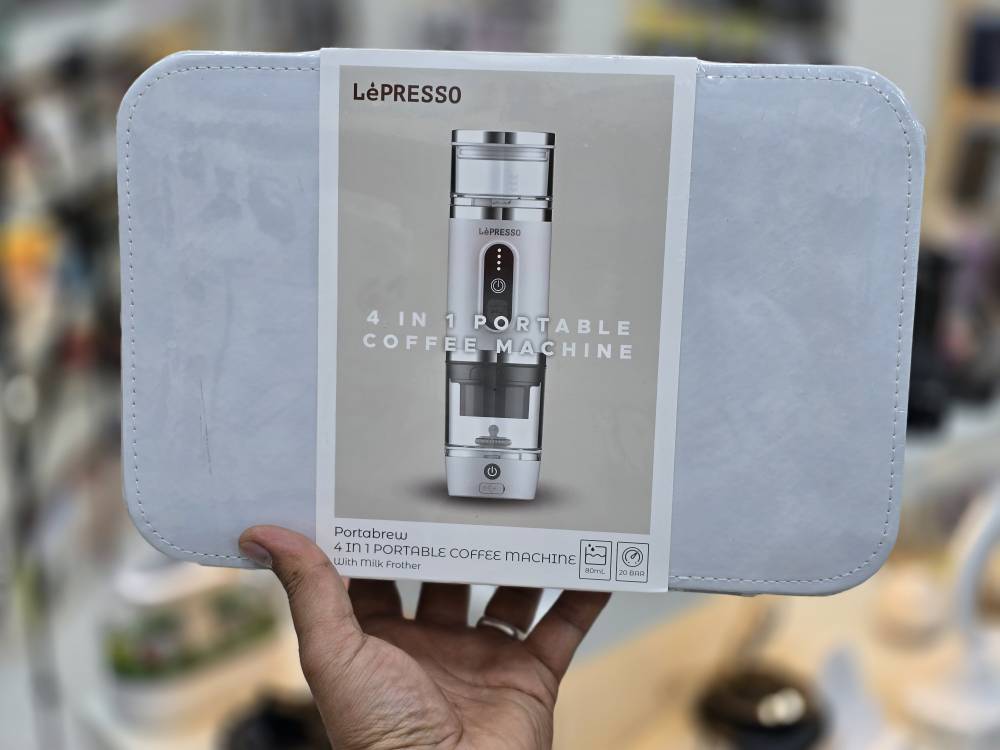 دستگاه اسپرسوساز مسافرتی و شارژی (۴ در ۱) از برند LePresso   ارسال فوری با پیک برای تهران و ارسال سریع به سراسر ایران
