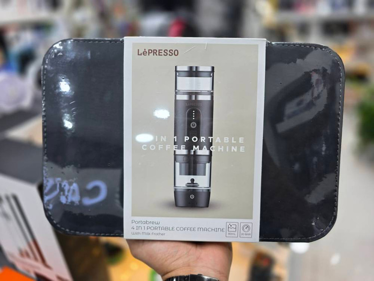 دستگاه اسپرسوساز مسافرتی و شارژی (۴ در ۱) از برند LePresso ارسال فوری با پیک برای تهران و ارسال سریع به سراسر ایران