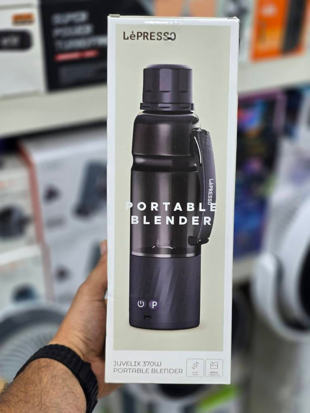 مخلوطکن قابل حمل (Portable Blender) از برند LePresso مدل Juvelix 370W ارسال فوری با پیکبرای تهران و ارسال سریع به سراسر ایران